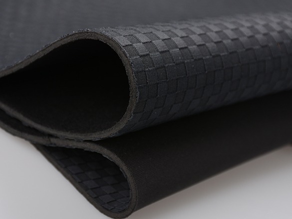 Jacquard Lycra + Black SBR + polyester knitted lining